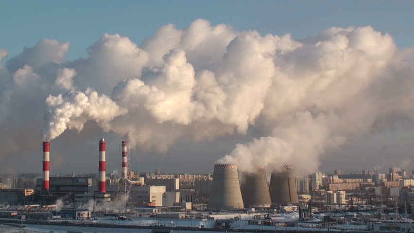 Smoking Power Plant Stock Footage Video 687352 | Shutterstock