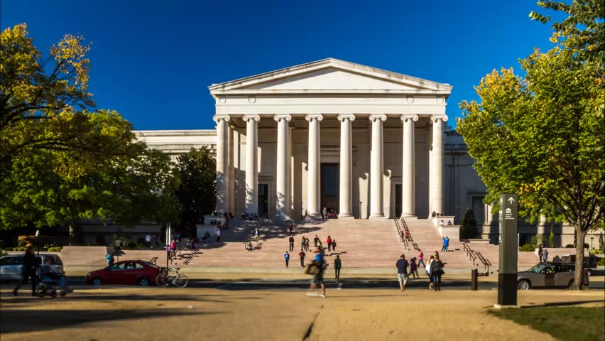 Washington National Gallery of Art Stock Footage Video (100% Royalty ...