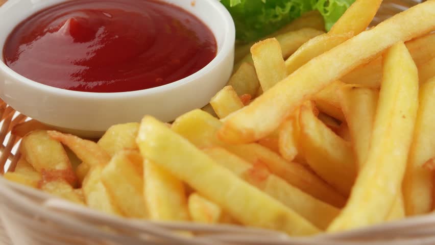 Fresh Fried French Fries With Stock Footage Video 100 Royalty Free 13214282 Shutterstock