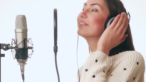 Funny Beautiful Girl Singing Recording Studio Stock Footage Video (100% Royalty-free) 13598612 | Shutterstock Funny Beautiful Girl Singing Recording Studio Stock Footage Video (100% Royalty-free) 13598612 | Shutterstock