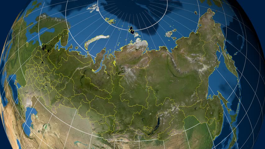 Карта росси со спутника