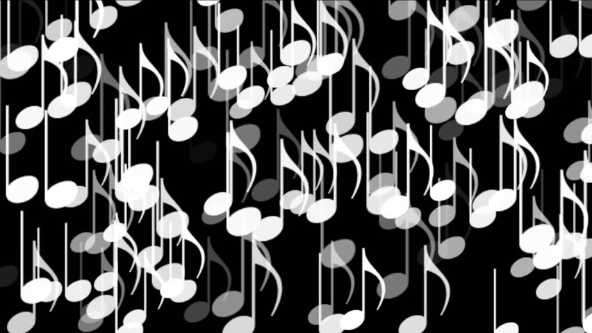 4k Music Notes Background Symbols Melody Stock Footage Video 100
