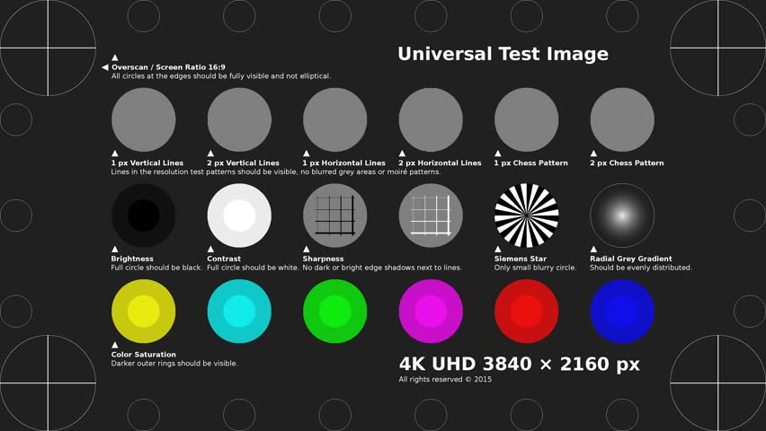 Tv Color Calibration Test Stock Footage Video | Shutterstock