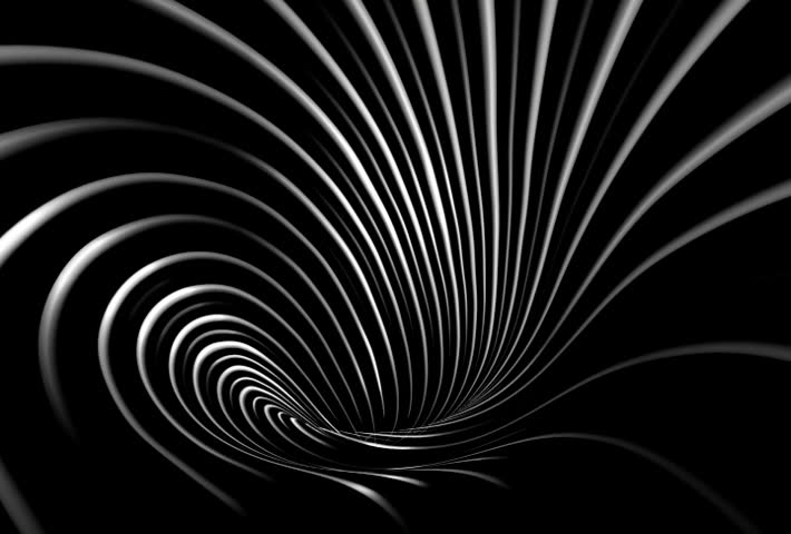 Slow Spiraling Liquid White And Black Motion Graphic Design Stock ...