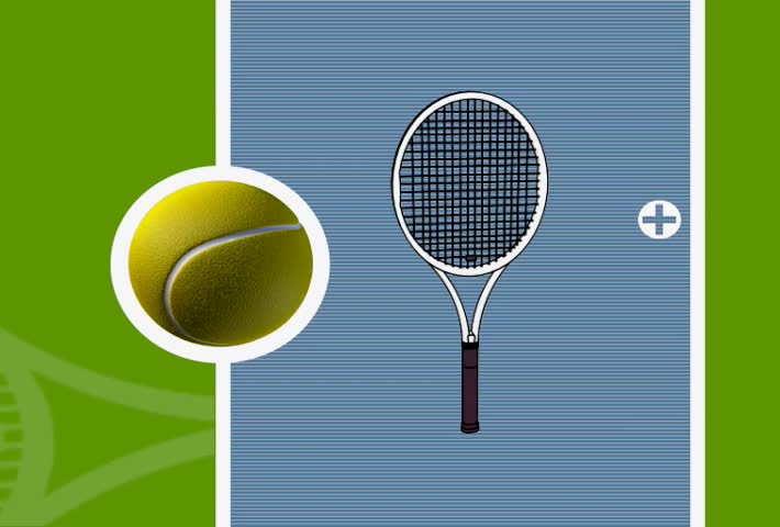 Animated Tennis Court, Racket And Balls Stock Footage Video 1903135 ...