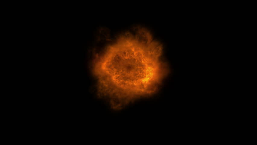 HD - Fire FX015: An Exploding Ring Of Fire Blasts Outwards (with Matte ...