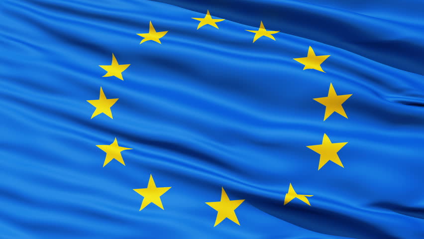 Flag Of The European Union Beautiful 3d Animation Of The European Flag ...