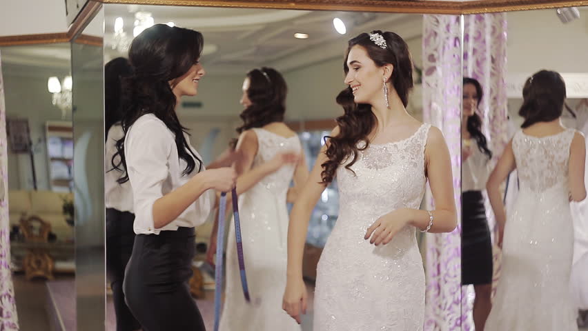 Wedding Salon Consultant Advises The Stock Footage Video 100
