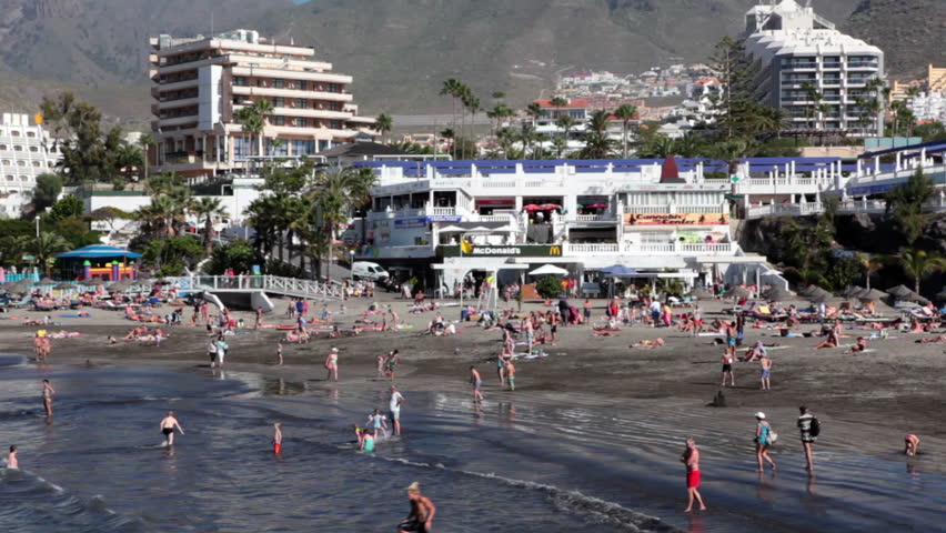 Costa Adeje Tenerife Spain Circa Jan Stock Footage Video 100 Royalty Free 15090502 Shutterstock