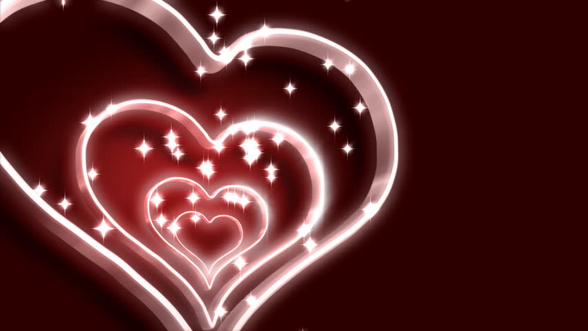 Abstract CGI Motion Graphics And Animated Background With 3d Hearts ...