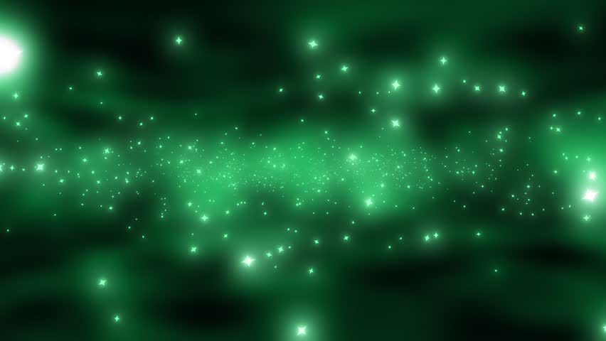 Green Light Beams And Particles Loopable Background Stock Footage Video ...