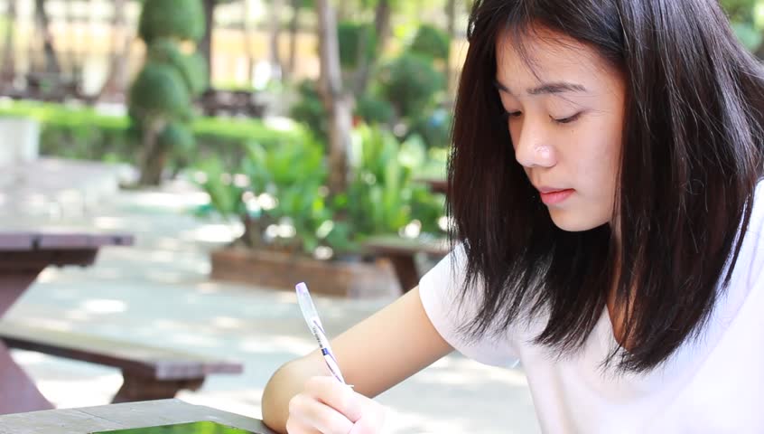 Portrait Of Thai Student University Stock Footage Vi