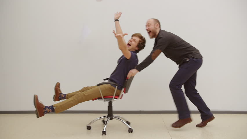Stock Video Of Office Chair Race Slow Motion Young 15778135 Visually Similar Footage