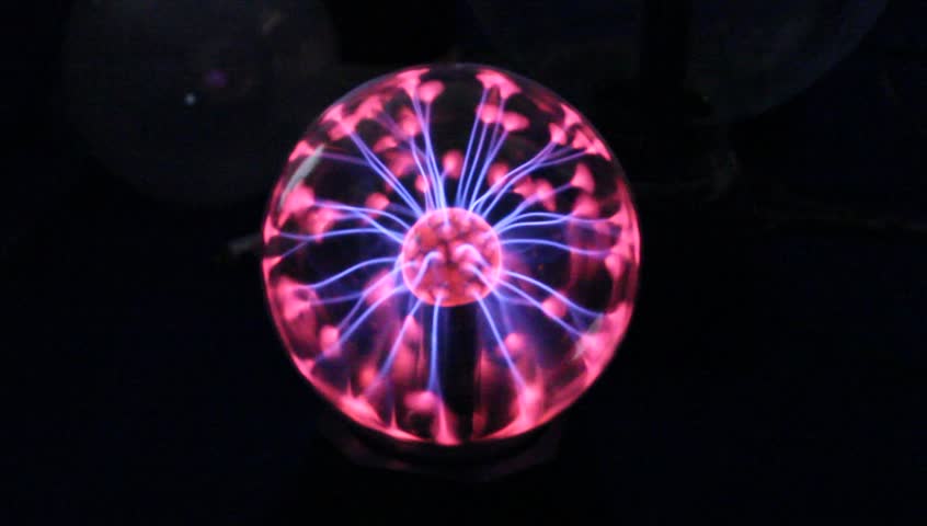 A Plasma Globe Or Plasma Lamp Stock Footage Video 15901435 