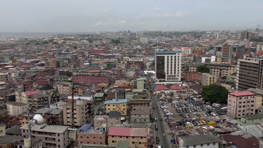 LAGOS, NIGERIA 2016. General view . Lagos city… - Royalty Free Video