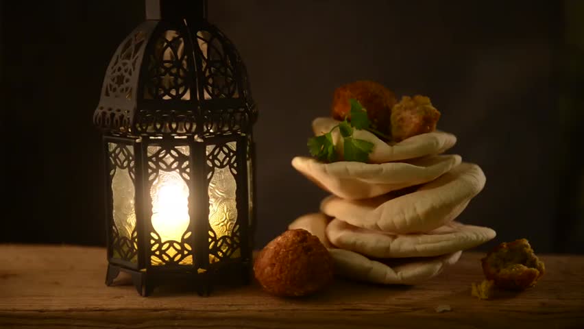 Traditional Ramadan Lantern And Islamic Rosary. Islamic 