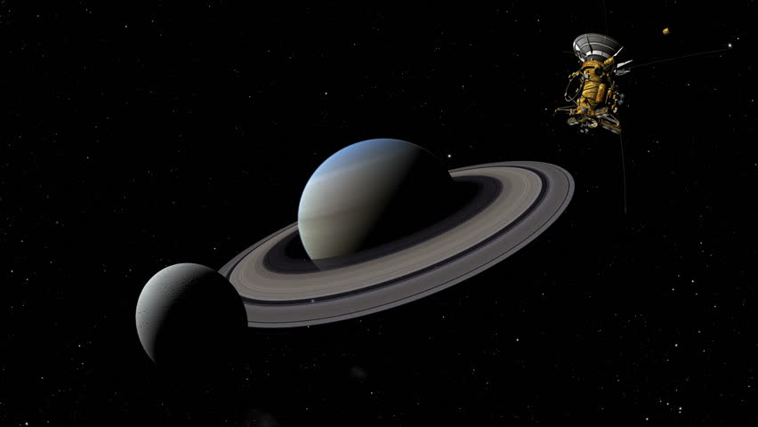 Cassini Satellite Approaches Saturn S Moon Enceladus Hd