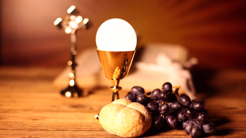 Eucharist, Sacrament of Communion Stock Footage Video (100% Royalty ...
