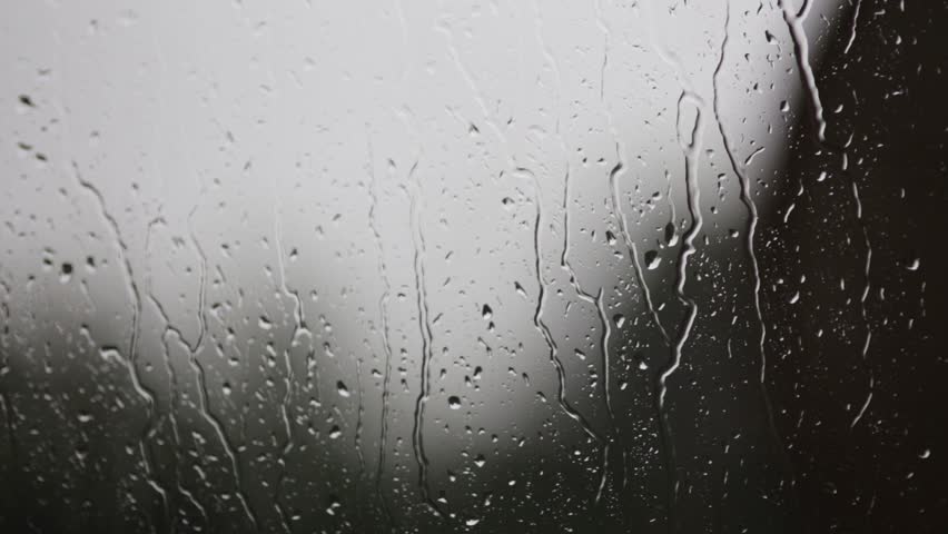 Rain Falling On A Window Rain Falling On A Window