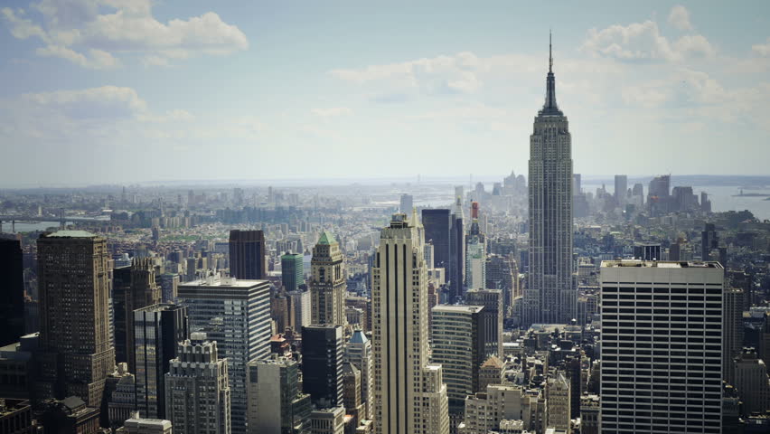 City Building new york city with empire state building stock footage video City Building new york city with empire state building stock footage video