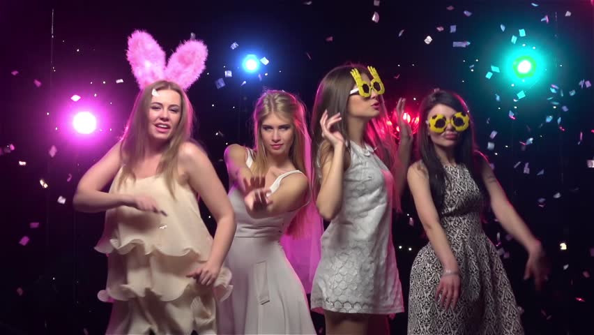Girls At Bachelorette Party Dancing And Having Fun Slow Motion Girls At Bachelorette Party Dancing And Having Fun Slow Motion