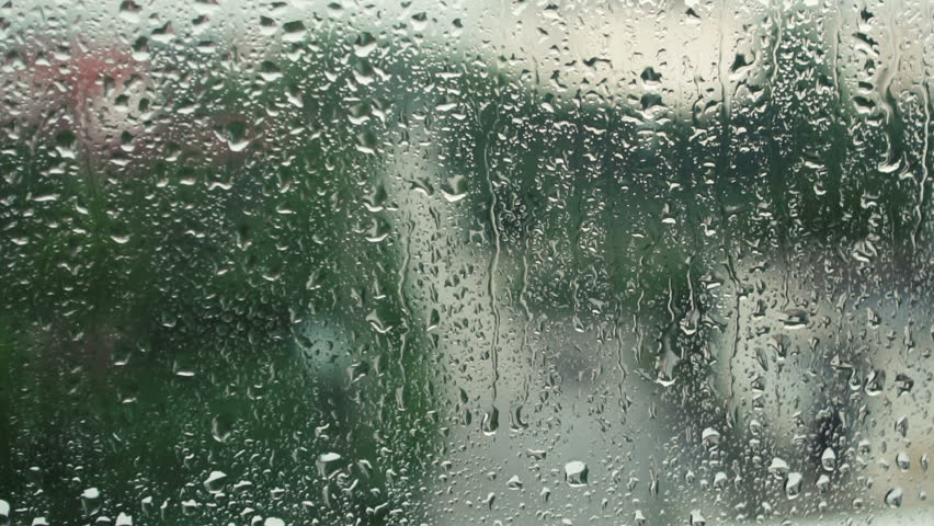 Rain Falling On A Window Rain Falling On A Window