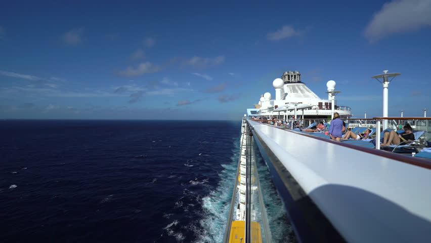 Cruise Floating Ship At Sea. Starboard Side Ocean View - December 2015 ...