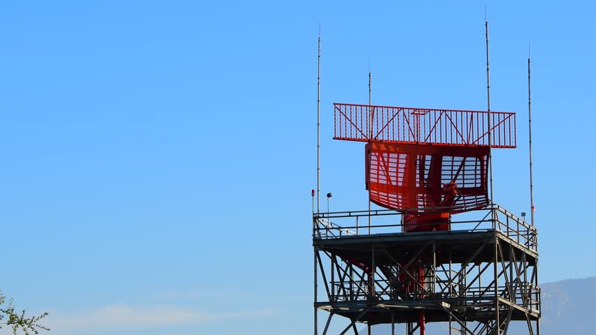 Rotating Airport Antenna Stock Footage Video 1929115 | Shutterstock