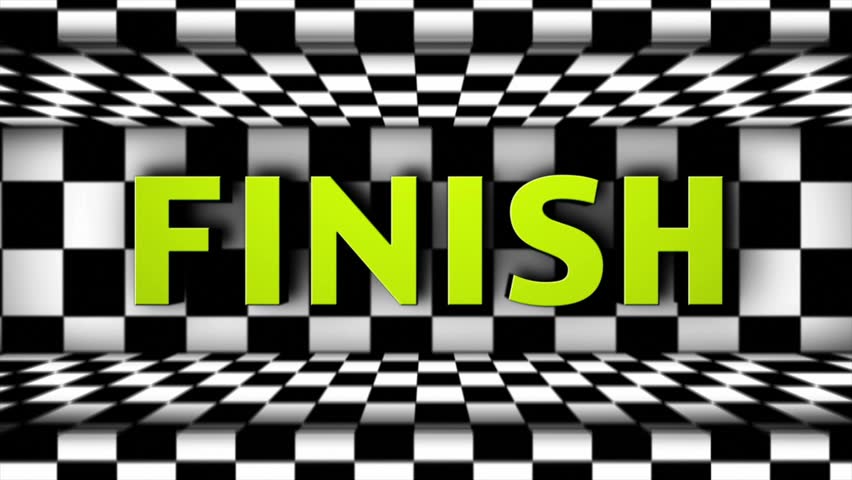 GO Text And Countdown In Checker Door, Loop Stock Footage Video ...