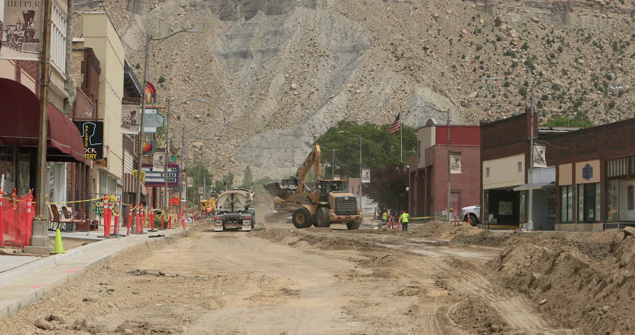 HELPER, UTAH - JUN 2016: Industry Helper Utah Build New Main Street ...