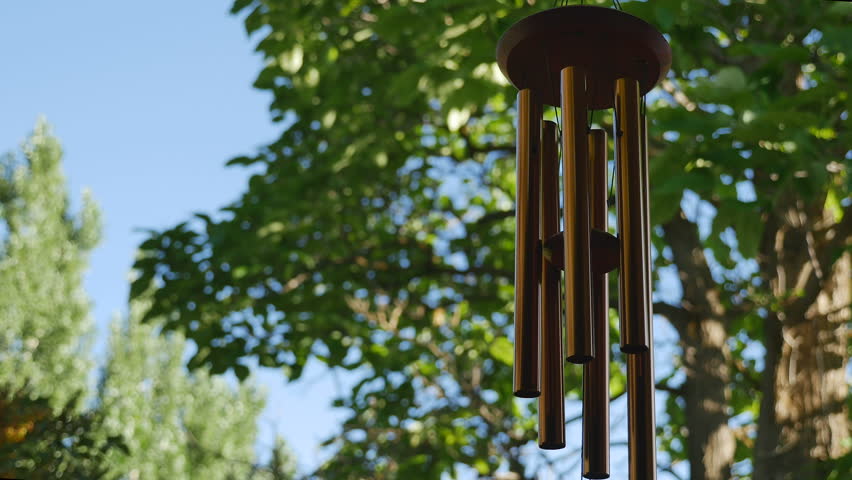Fountain Green Utah July 12 2017 Wind Chimes Playing A Fountain Green Utah July 12 2017 Wind Chimes Playing A Beautiful Tune With