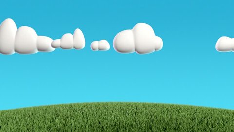 3d Animated Cartoon Background Stylized Clouds Stock Footage Video (100%  Royalty-free) 18483952 | Shutterstock