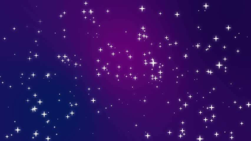 4k00 20sparkly Light Star Particles Moving Across A Purple Blue Pink