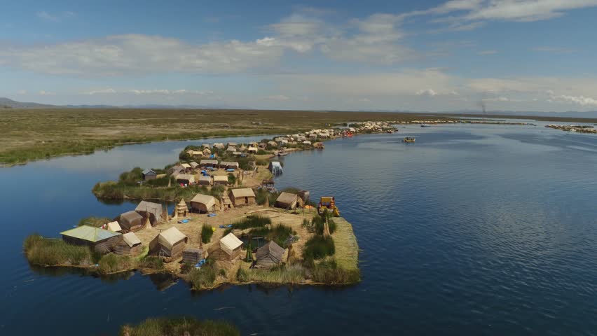 Lake Titicaca and Floating Island in Peru image - Free stock photo ...