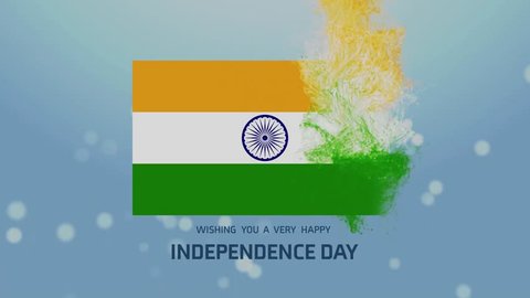 Hd India Independence Day Animated Flag Stock Footage Video (100%  Royalty-free) 19121812 | Shutterstock