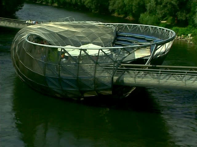 Modern Architecture Videos graz, austria - august 14: modern architecture on the river mura Modern Architecture Videos graz, austria - august 14: modern architecture on the river mura
