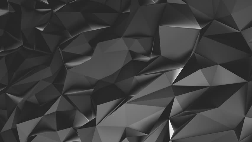 Abstract Dark 3d Rendered Geometric Background With Spikes In Ultra ...