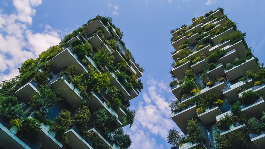 Milan, Italy - September 2016: Bosco Verticale Or Vertical Forest Is ...