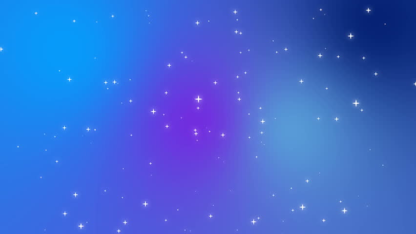 Starry Night Sky Animation Made Of Sparkly Light Star Particles Moving ...