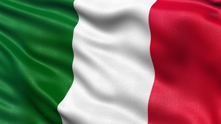 Italian Flag. The Flag Of Italy Waving. 1080p Stock Footage Video ...