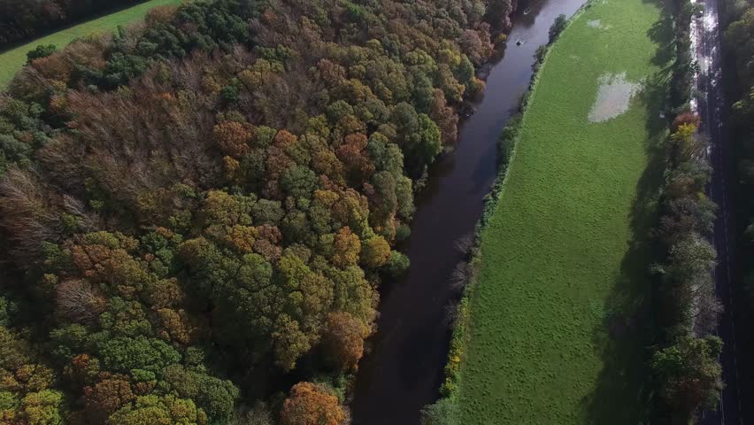 River Bandon, Inishannon, co Cork, Ireland. Beautiful early autumn day on the way to west cork.