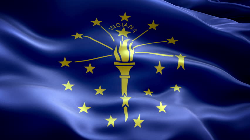 Indiana State Flag, New and Stock Footage Video (100% Royalty-free