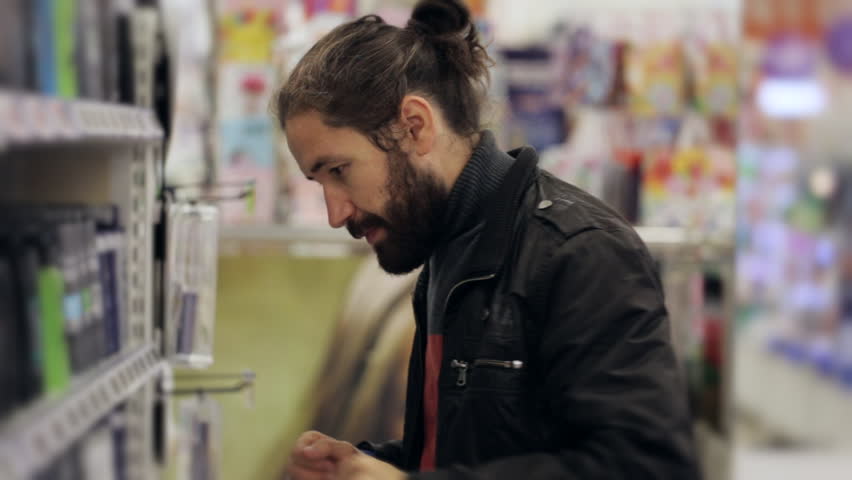 Hd00 12portrait Of Men With Beard And Long Hair Selecting A Body
