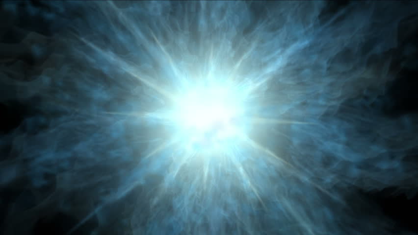 Planet & Power Explosion Rays Laser Energy In Universe. Stock Footage ...