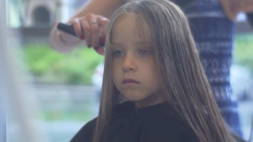 Hairdresser Combs And Dries Blonde Stock Footage Video 100