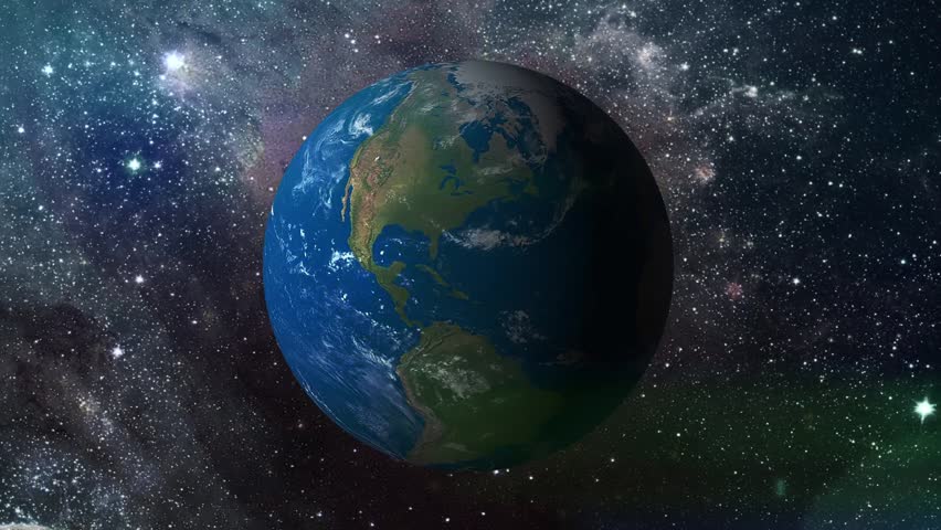  3d  Earth Animation Universe Zoom  Background Animation 