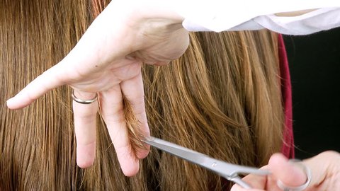 Closeup Of Long Hair Being Stock Footage Video 100 Royalty