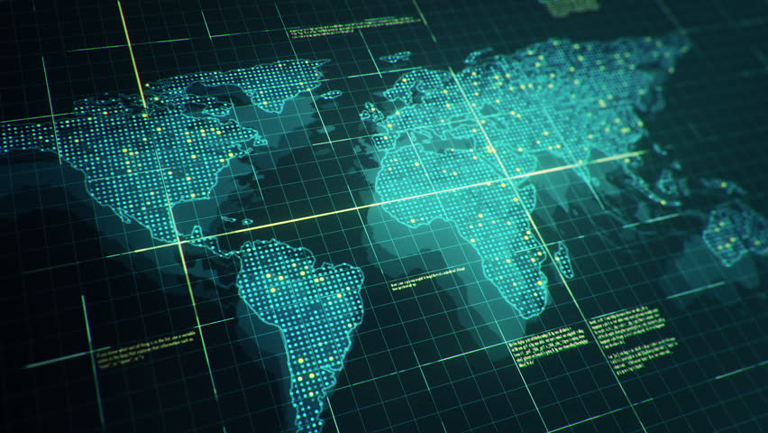 Abstract World Map. Ideal For Broadcast Background. 4K Resolution ...