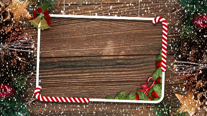 Christmas Frame Background Stock Footage Video (100% Royalty-free