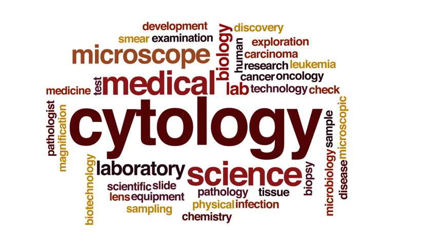 Stock video of cytology animated word cloud, text design  24480392